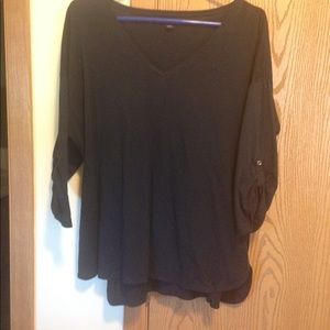 Navy Blue 3/4 length sleeve t-shirt